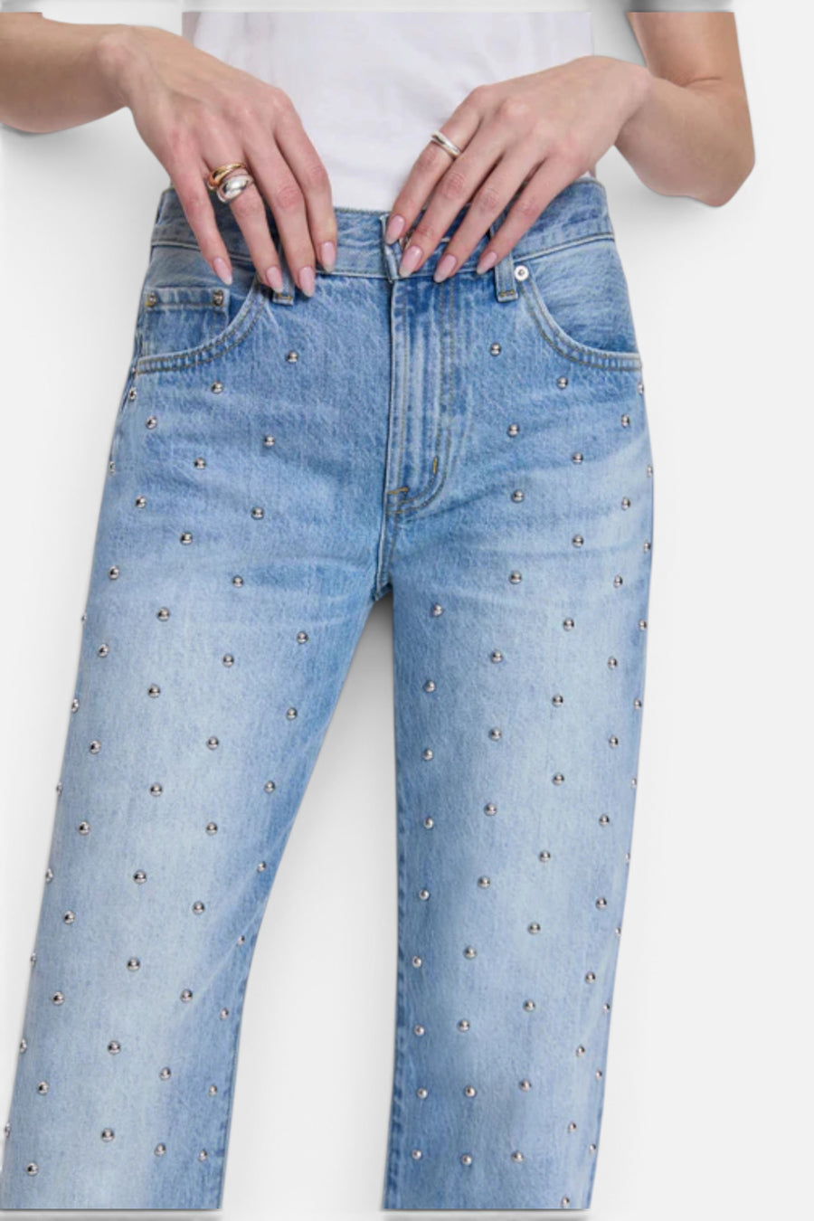 Pistola Lexi Mid Rise Bowed Straight Jean in Aries – side view
