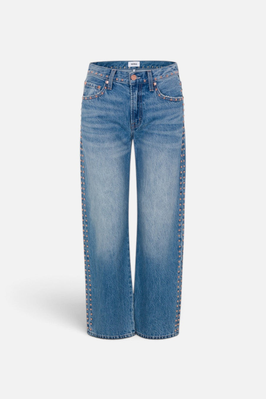 Pistola Lexi Mid-Rise Bowed Straight Leg Jean in Star Studded – alternate