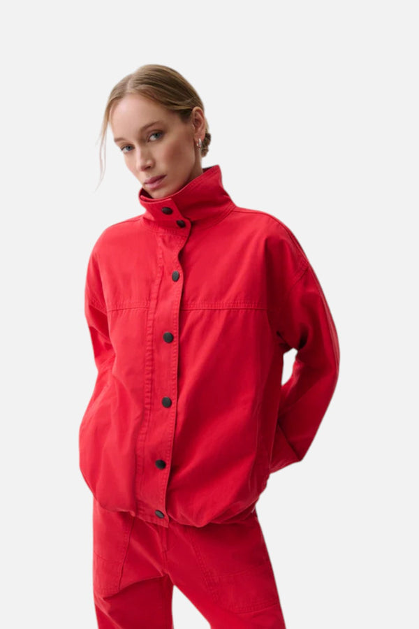 Pistola Liberty Funnel Neck Jacket Negroni Red