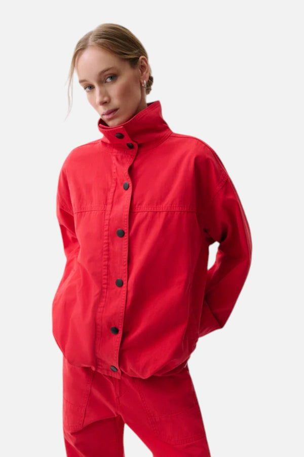 Pistola Liberty Funnel Neck Jacket Negroni Red
