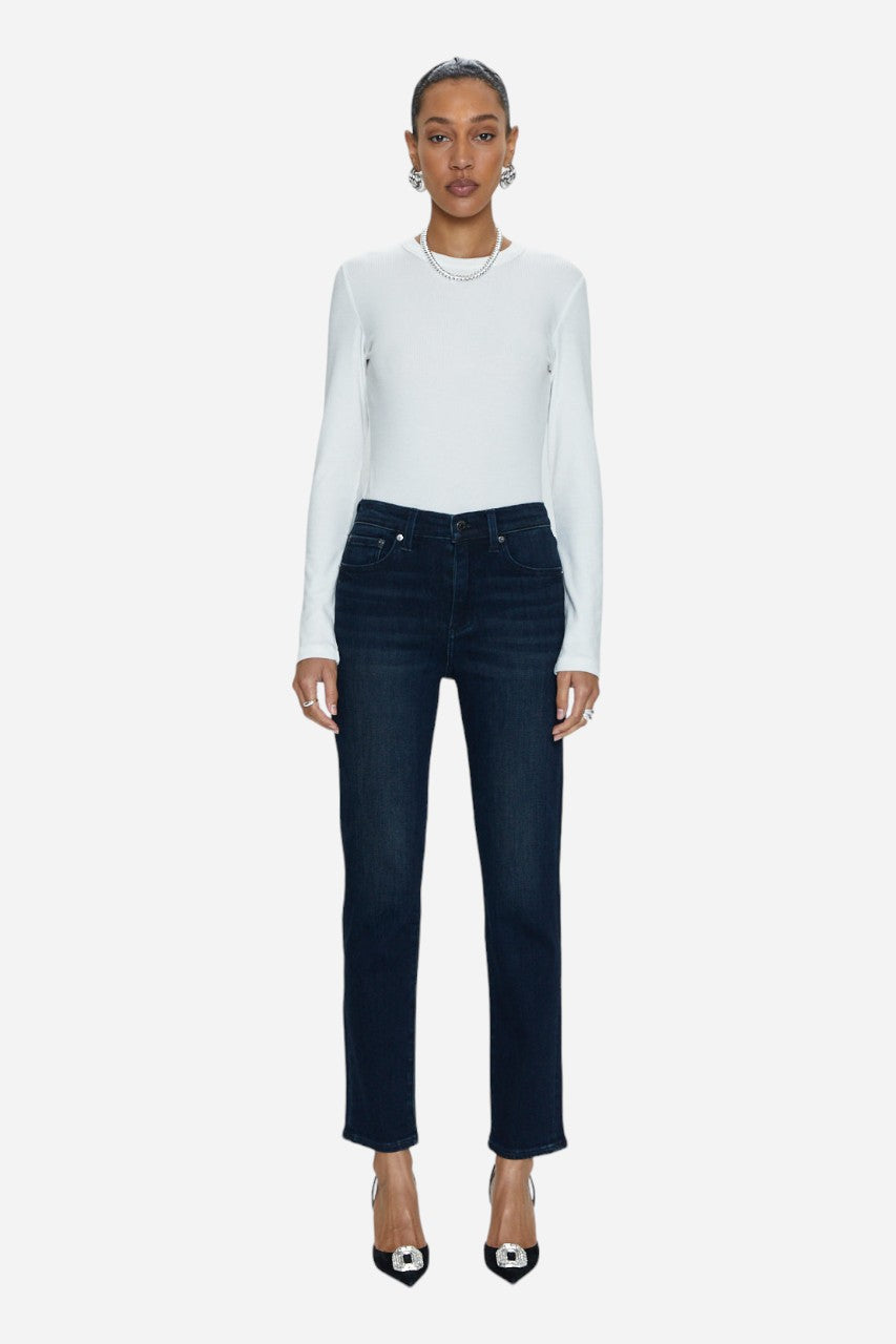 Pistola Madi High Rise Modern Slim Denim in Iconic – side view