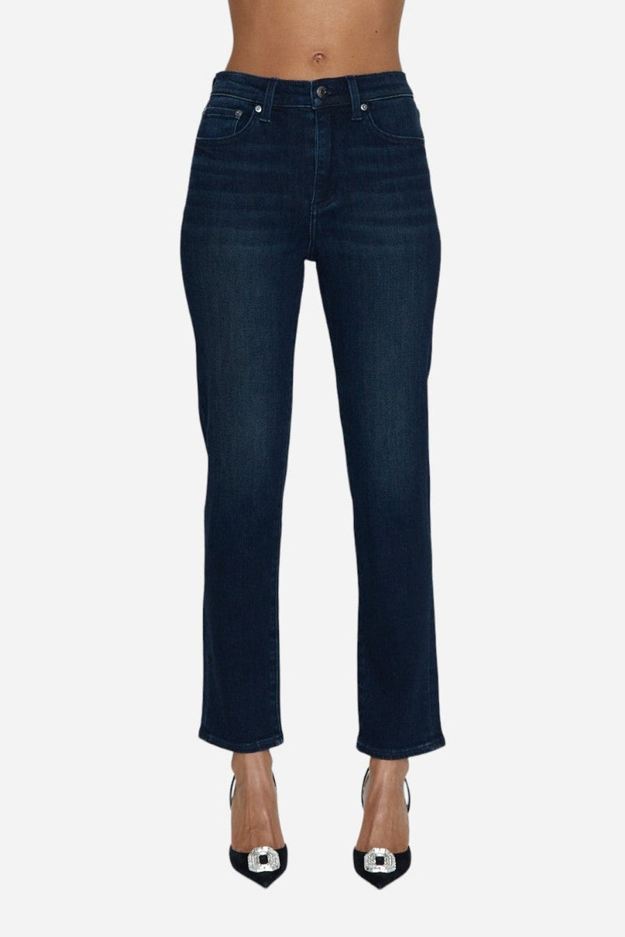 Pistola Madi High Rise Modern Slim Denim in Iconic – side view