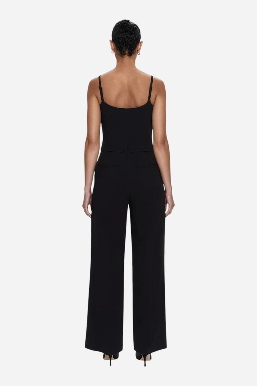 Pistola Marcia Tailored Jumpsuit in Black – side view
