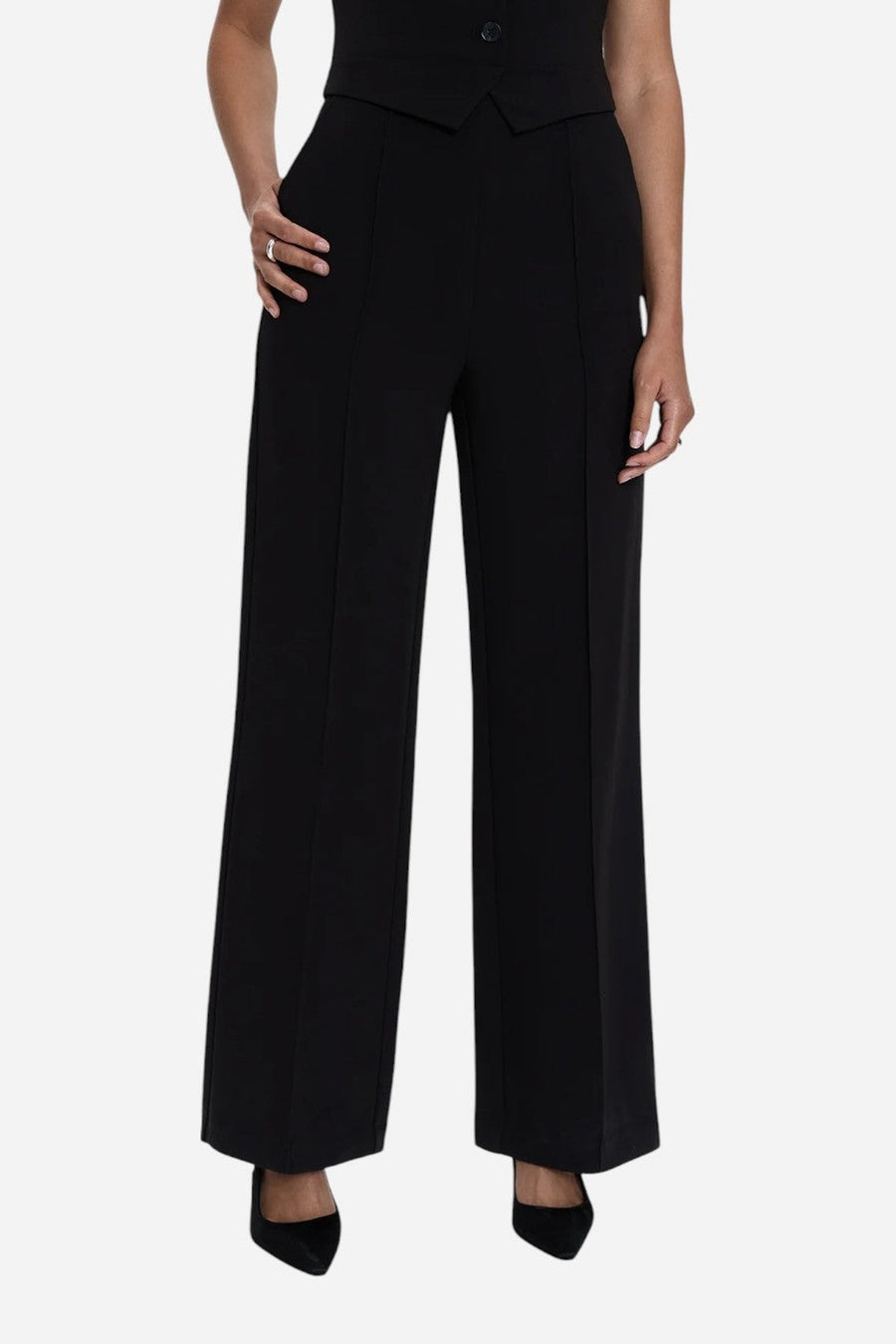 Pistola Marcia Tailored Jumpsuit in Black – side view