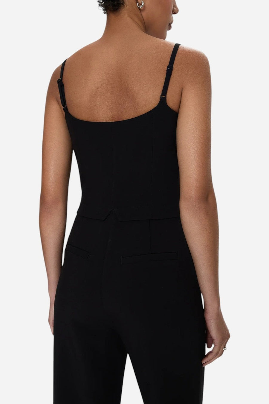 Pistola Marcia Tailored Jumpsuit in Black – side view
