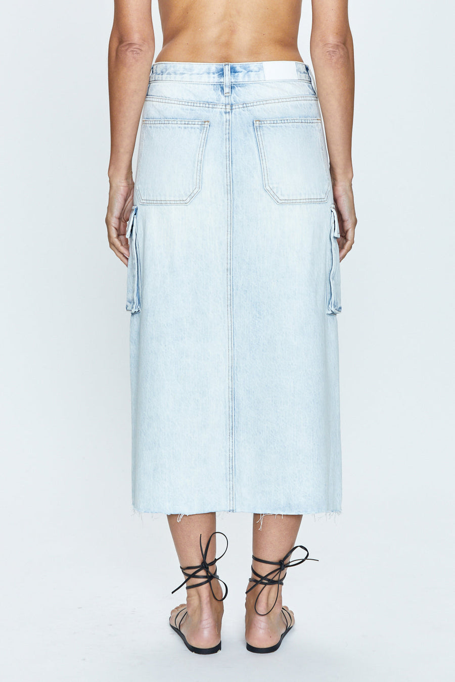 Pistola Mckayla Low Slung Cargo Skirt in Parasol – detail