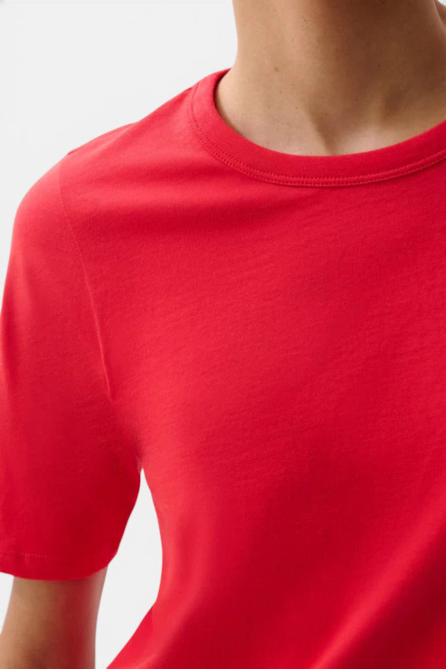 Pistola Melika Quarter Sleeve Crew Neck Tee in Negroni – back view