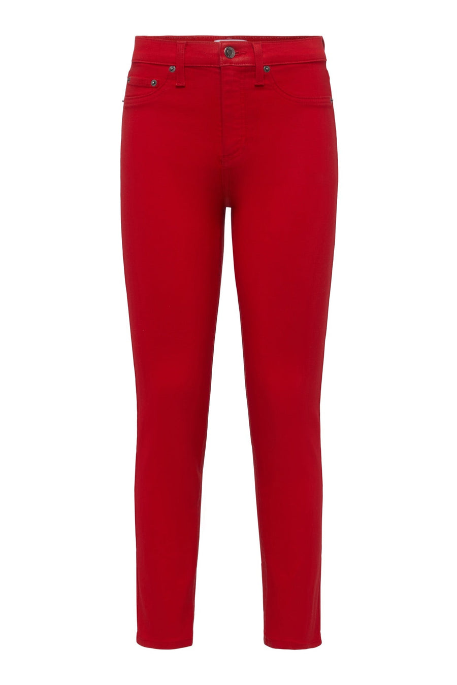 Pistola Monroe Crop High Rise Cigarette Drop in Coated Rouge – alternate