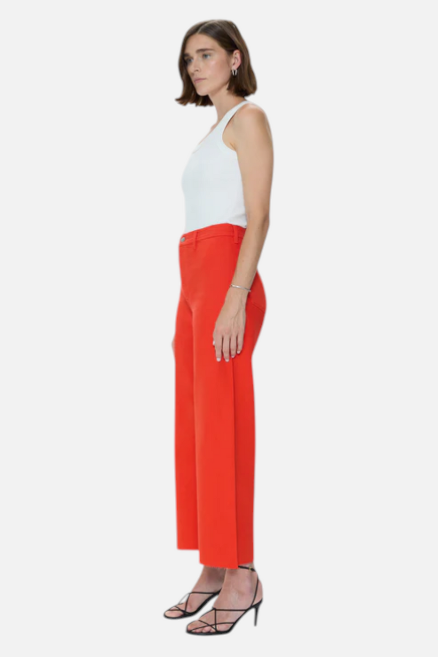 Pistola Penny Crop Jeans in Chili – back view