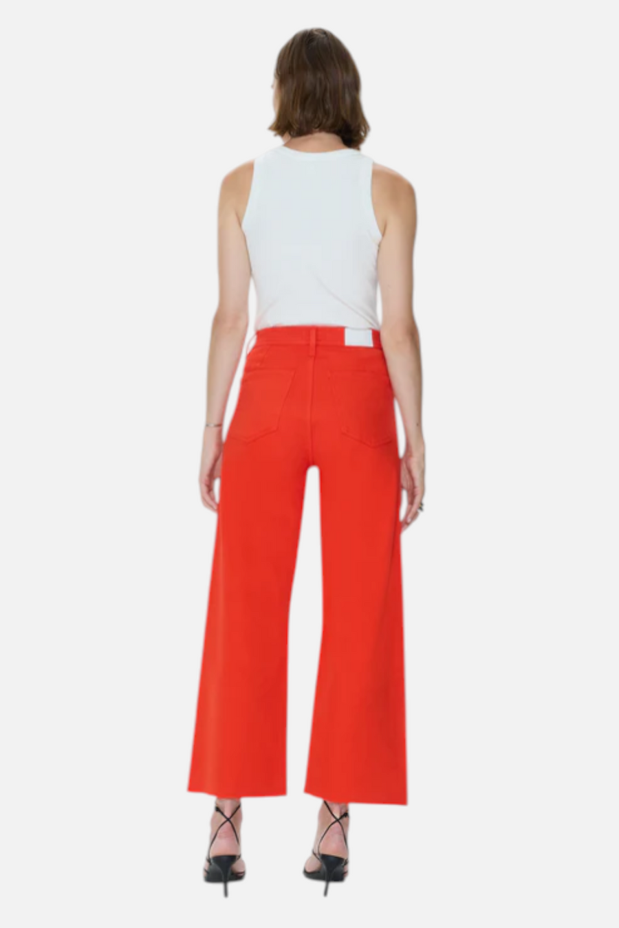 Pistola Penny Crop Jeans in Chili – detail