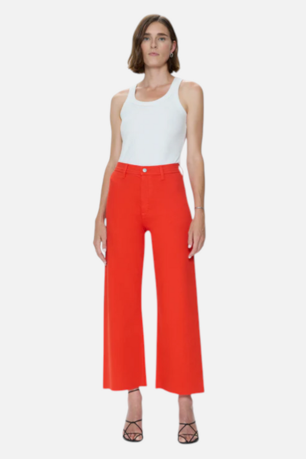 Pistola Penny Crop Jeans in Chili