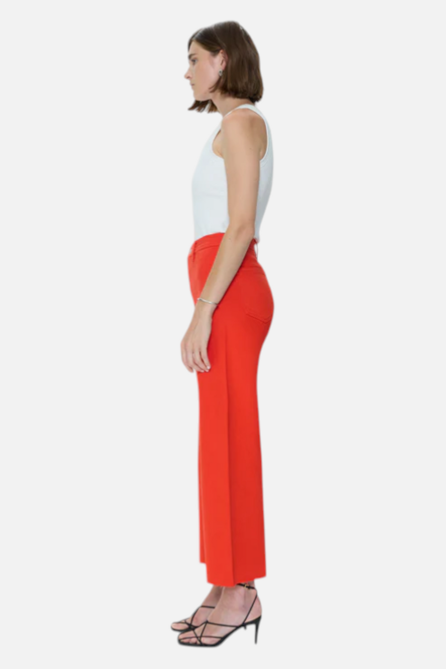 Pistola Penny Crop Jeans in Chili – side view