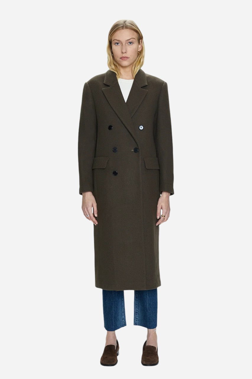 Pistola Prescott Coat in Caper – back view