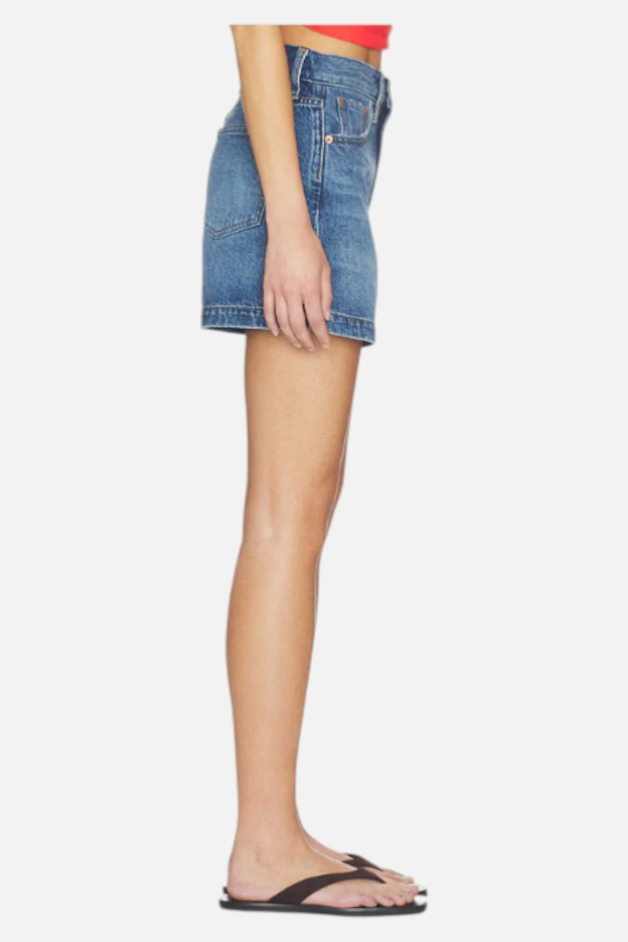 Pistola Saige Shorts in Wishbone – on model