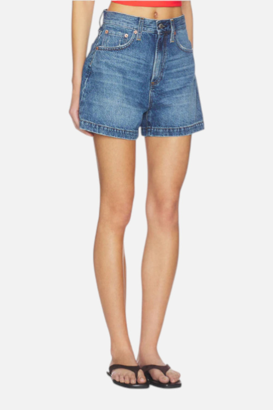 Pistola Saige Shorts in Wishbone – on model