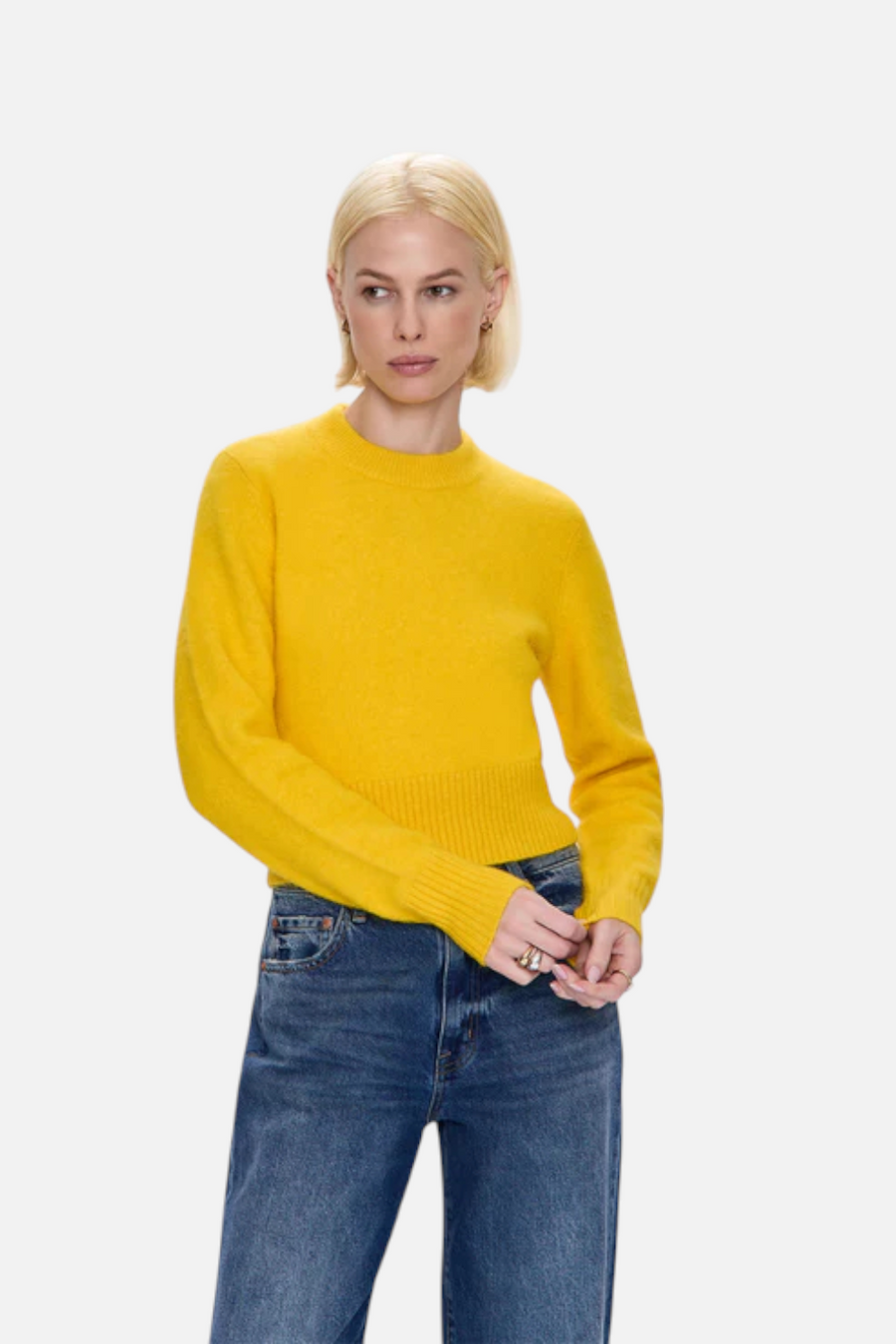 Pistola Sara Sweater in Citron – back view