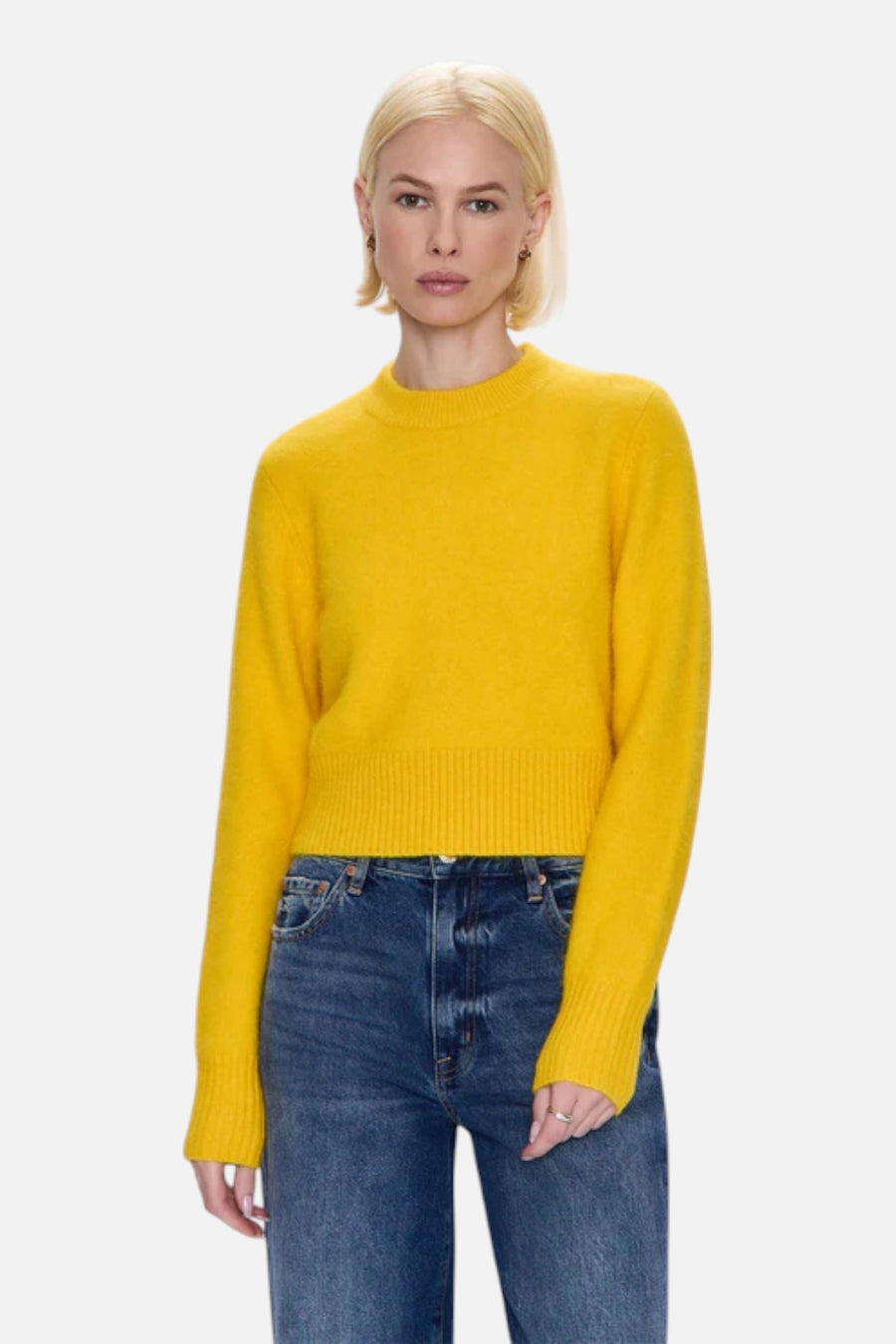 Pistola Sara Sweater in Citron – side view