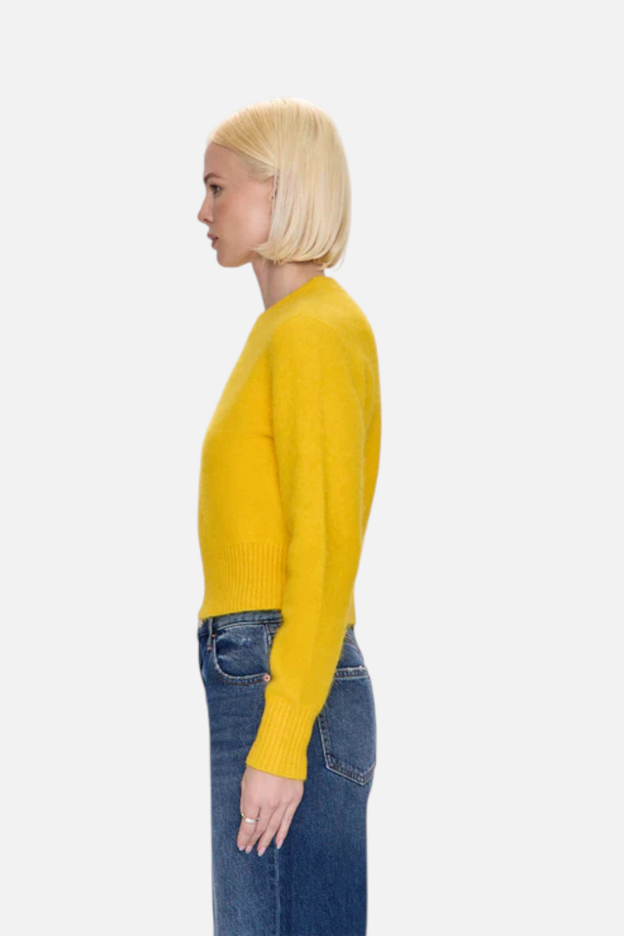 Pistola Sara Sweater in Citron – side view