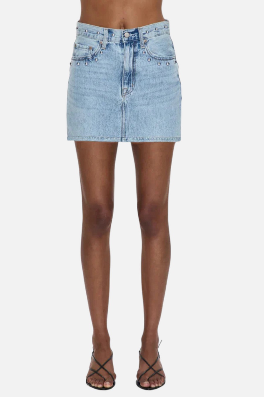 Pistola Skye Jean Skirt in Apollo – front view