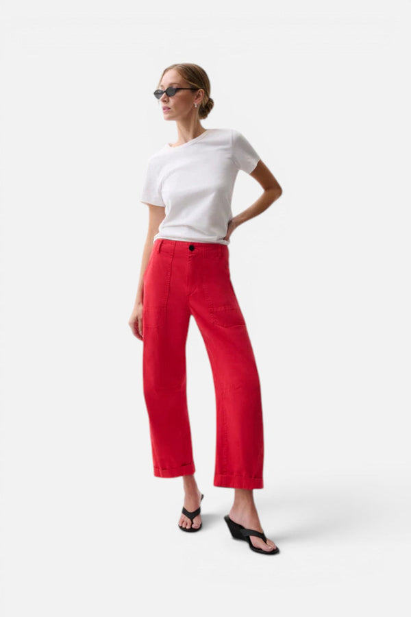 Pistola Tori Utility Pant in Negroni Red