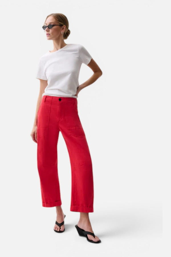 Pistola Tori Utility Pant in Negroni Red