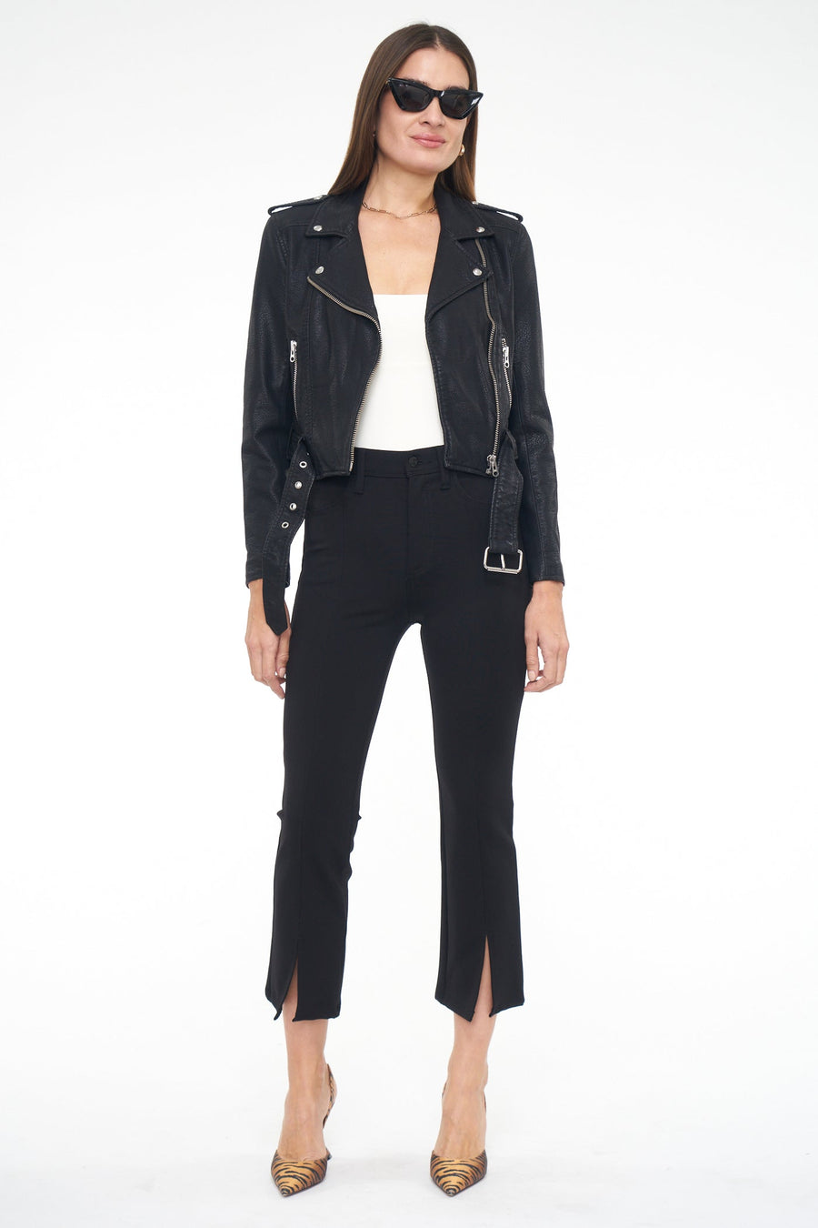 Pistola Tracy Moto Jacket in Noir – back view