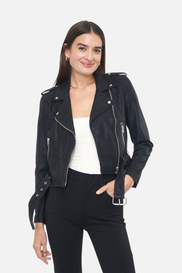 Pistola Tracy Moto Jacket in Noir