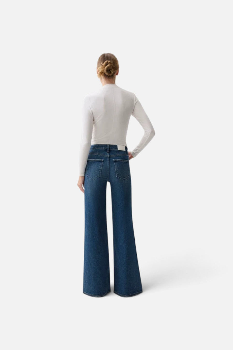 Pistola Vivian Mid-Rise Wide Leg Jean in Blue Depths – alternate