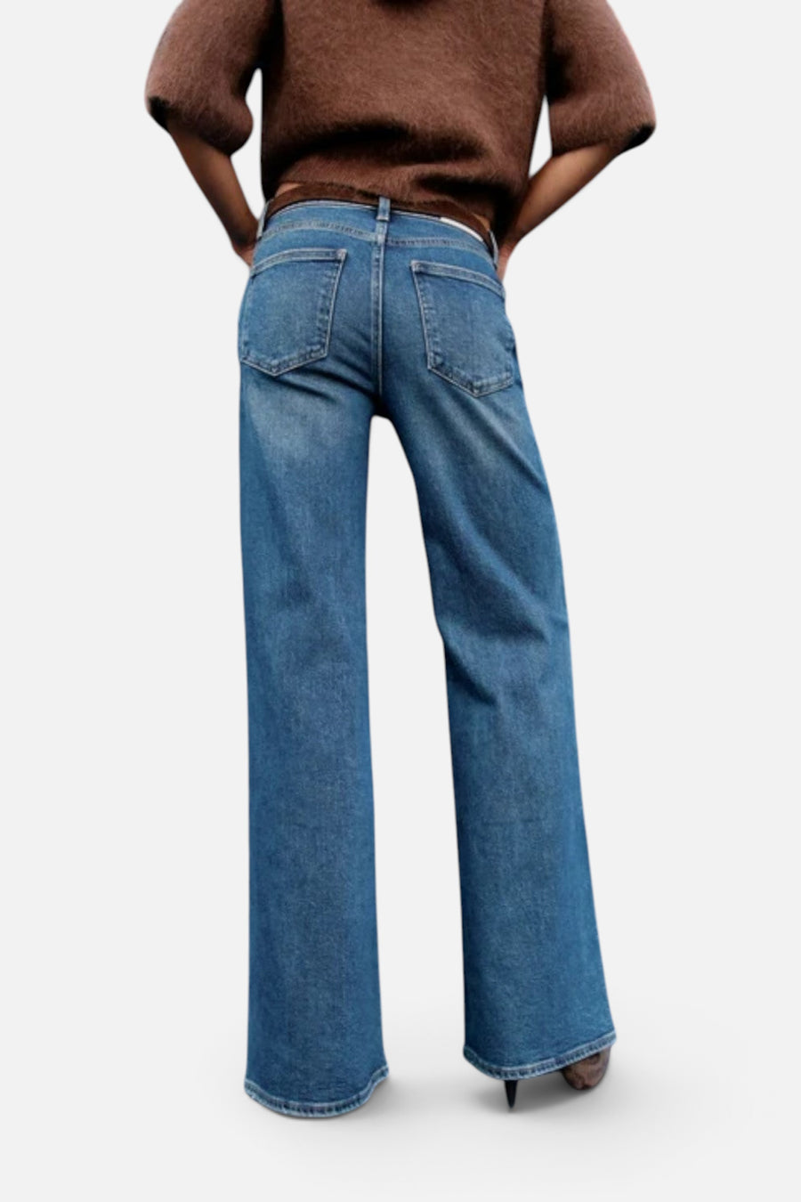 Pistola Vivian Mid-Rise Wide Leg Jean in Blue Depths – alternate