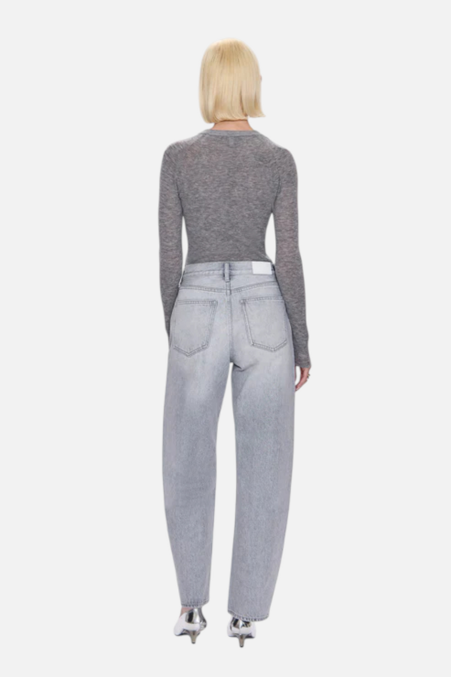 Pistola Wes High Rise Barrel Jean in Enigma – back view