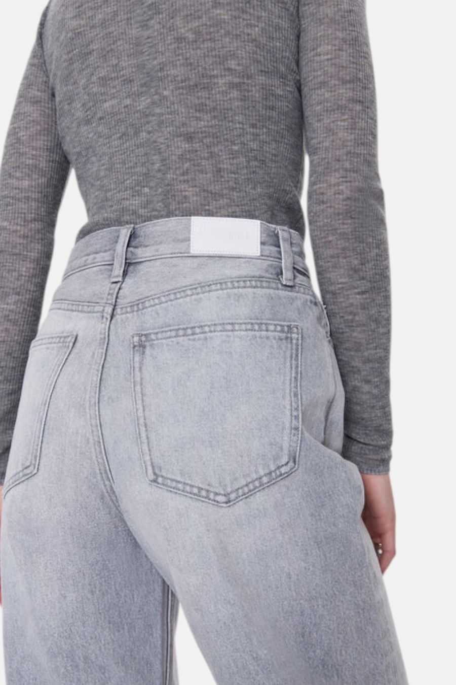 Pistola Wes High Rise Barrel Jean in Enigma – detail