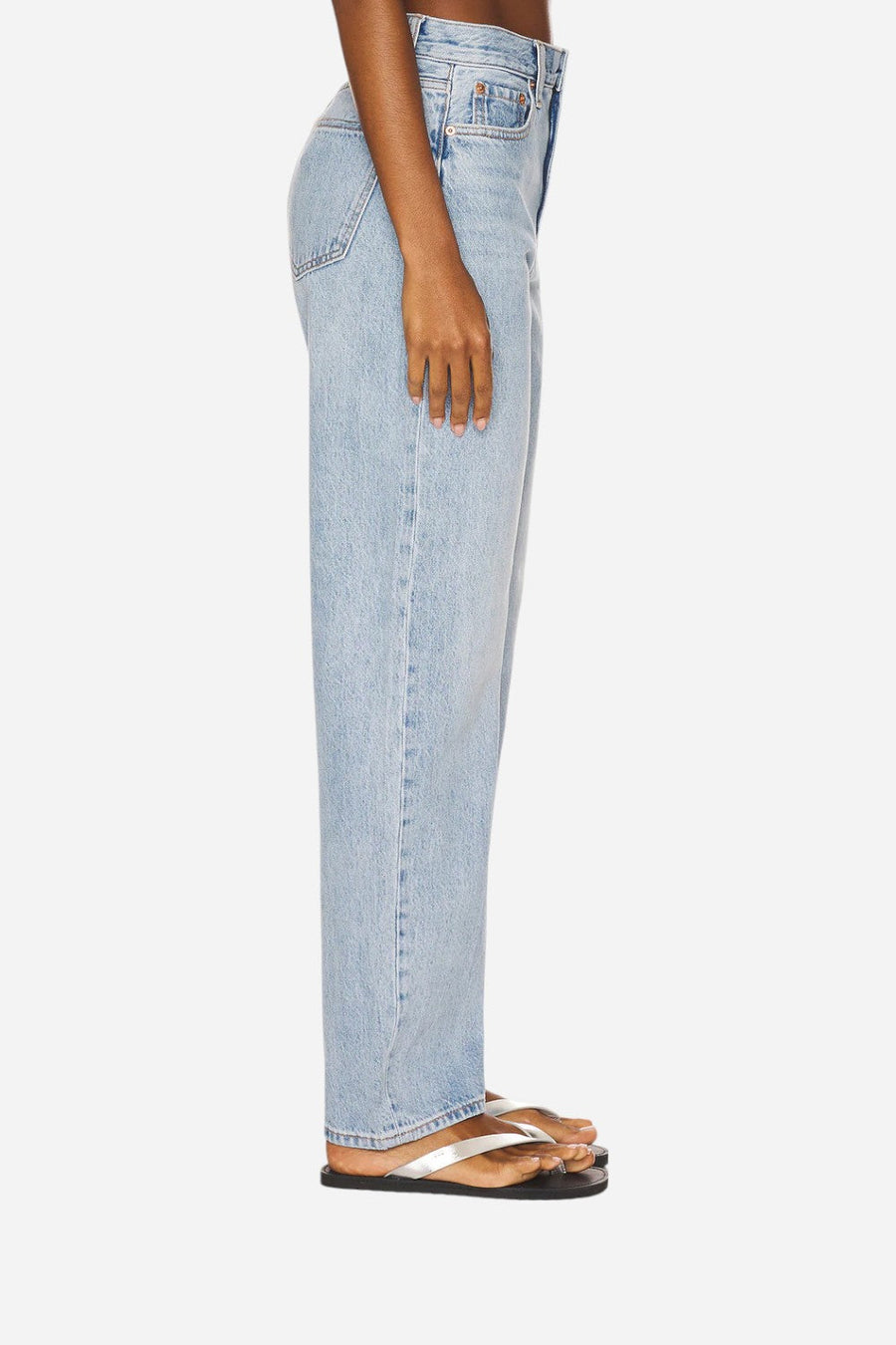 Pistola Wes High Rise Barrel Jean - Gaze – side view