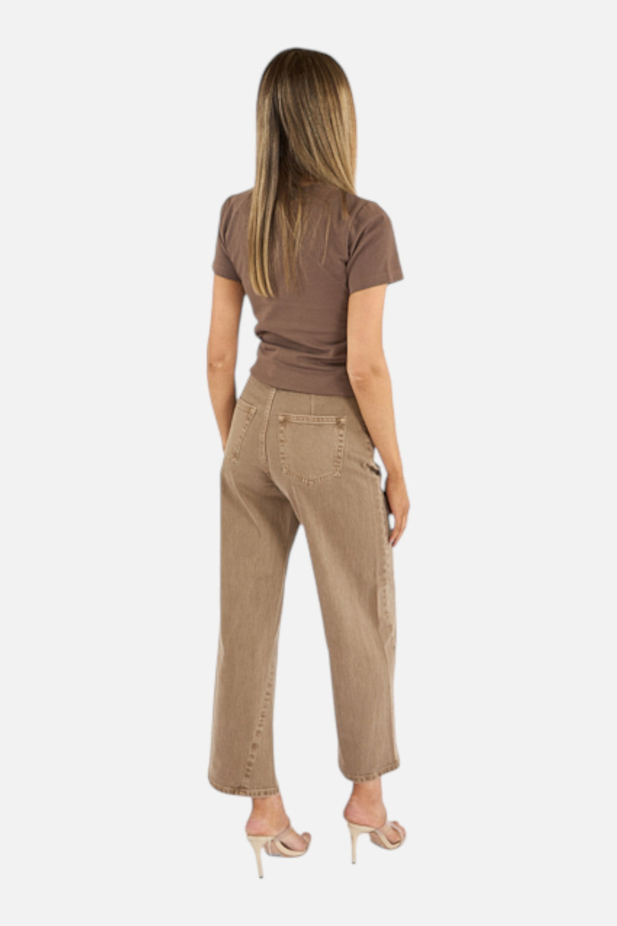 Pistola Women's Alba Tee in Mink – side view