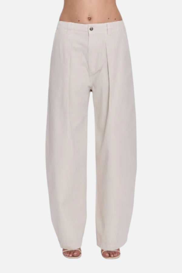 Pistola Women's Eden Barrel Leg Pant in Parchment