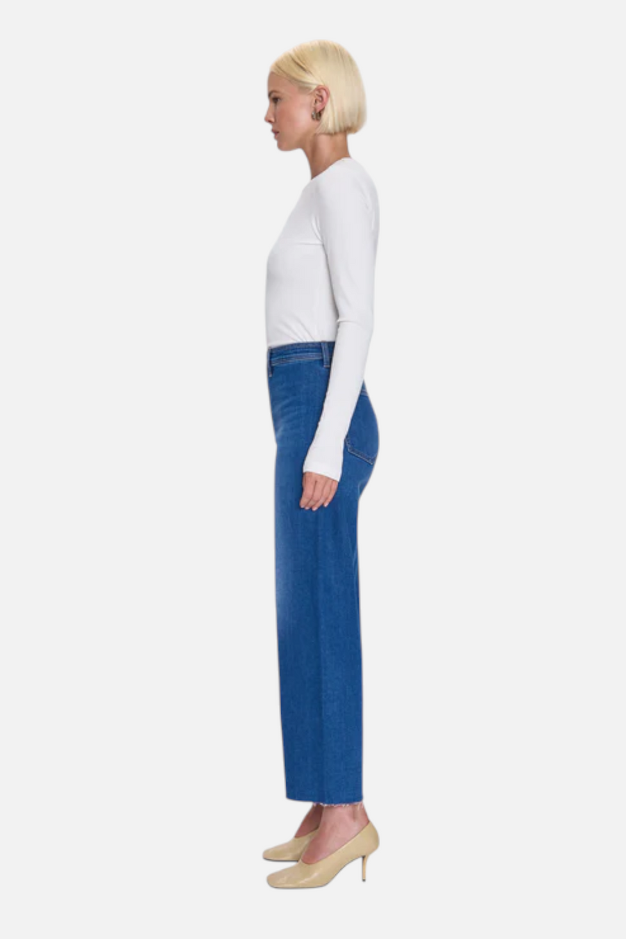 Pistola Women's Penny High Rise Wide Leg in Rooftop – back view