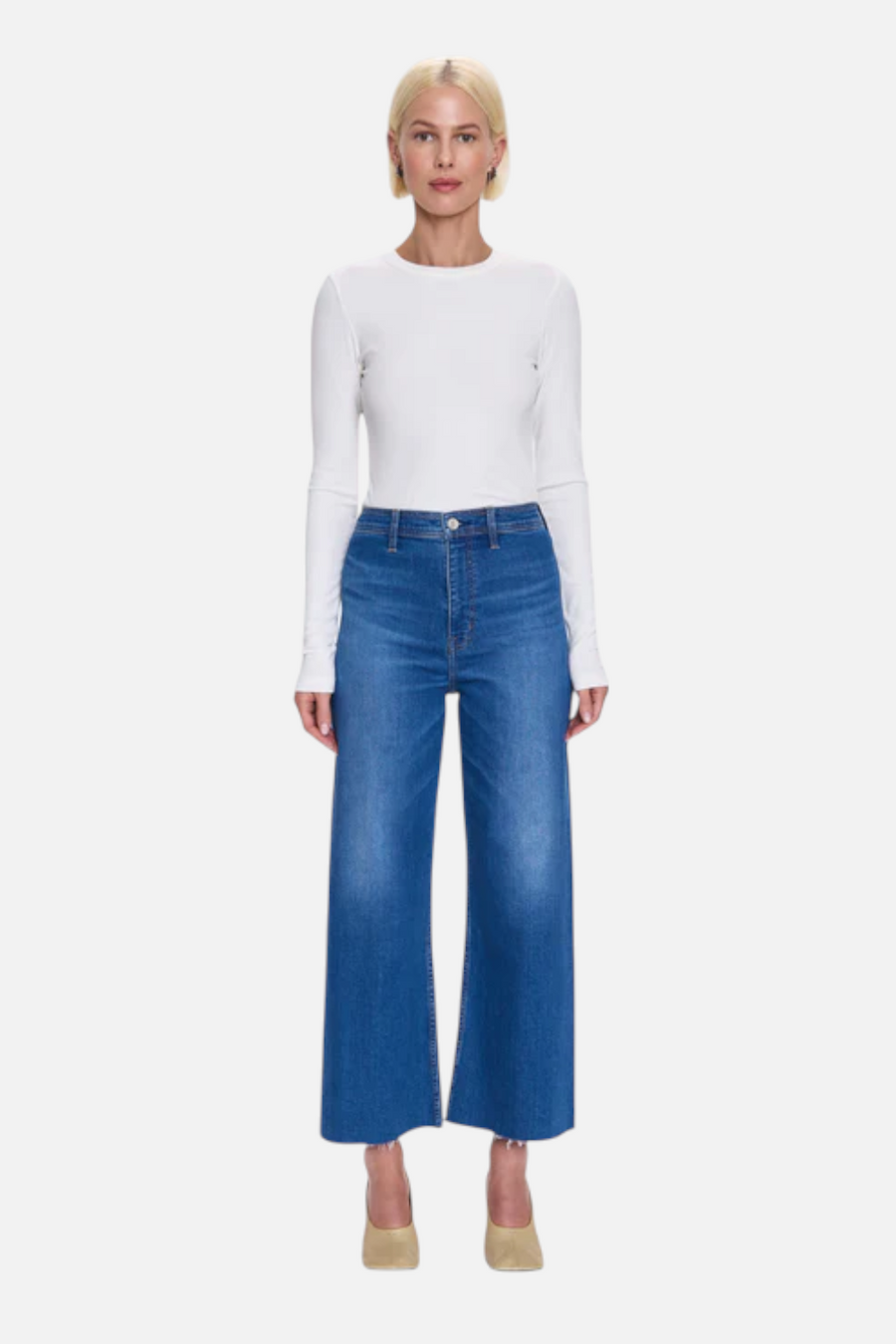 Pistola Women's Penny High Rise Wide Leg in Rooftop – front view