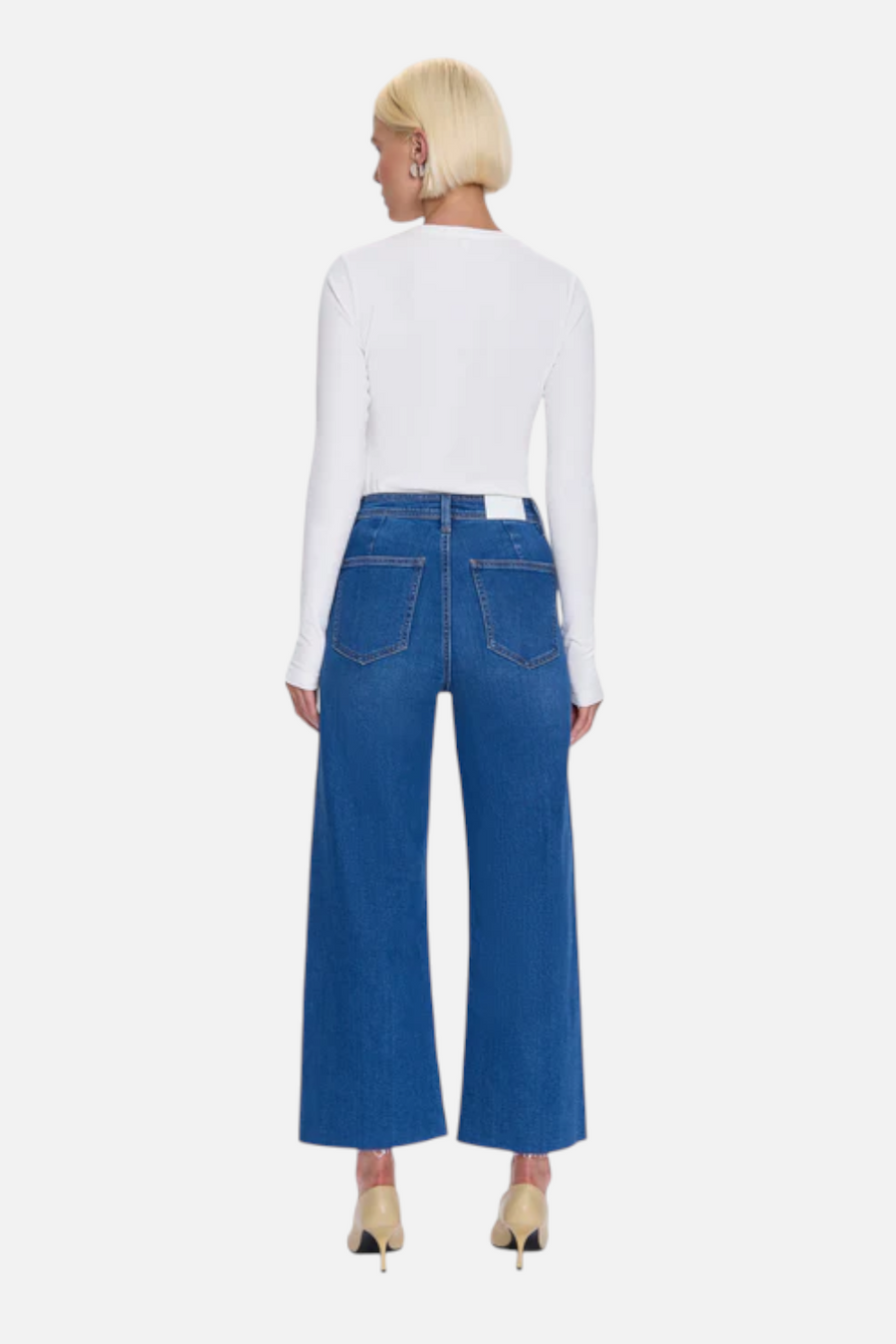 Pistola Women's Penny High Rise Wide Leg in Rooftop – side view