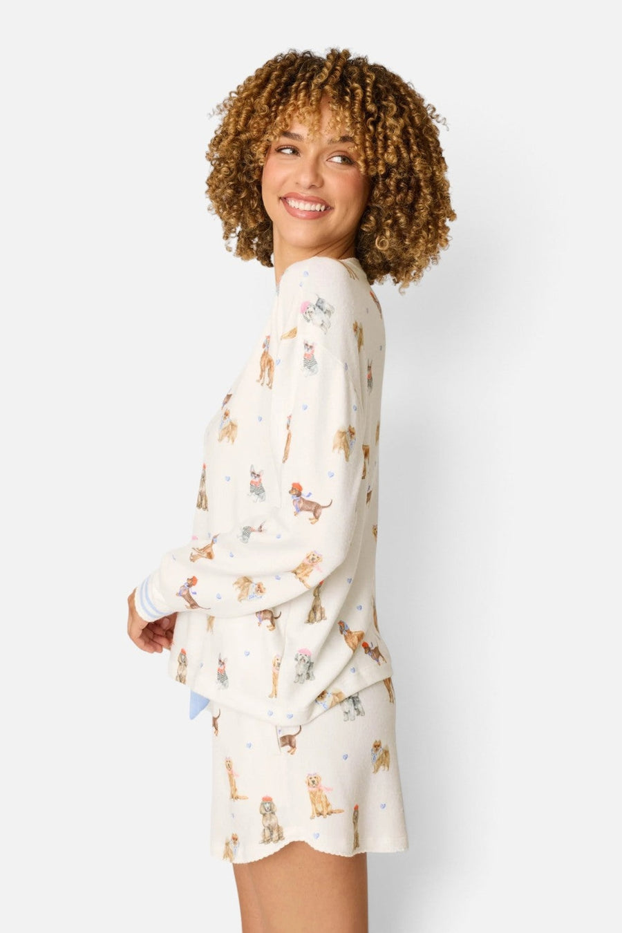 PJ Salvage Meet Me In Pawris Long Sleeve Top – on model