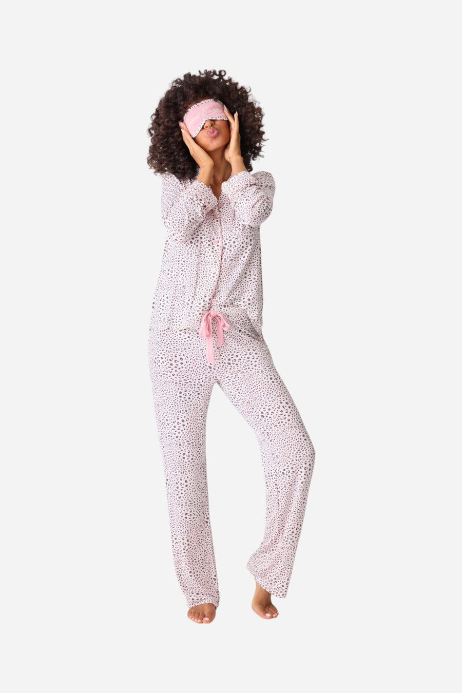 PJ Salvage Modal Dreams 3-Piece PJ Set in Stone – detail