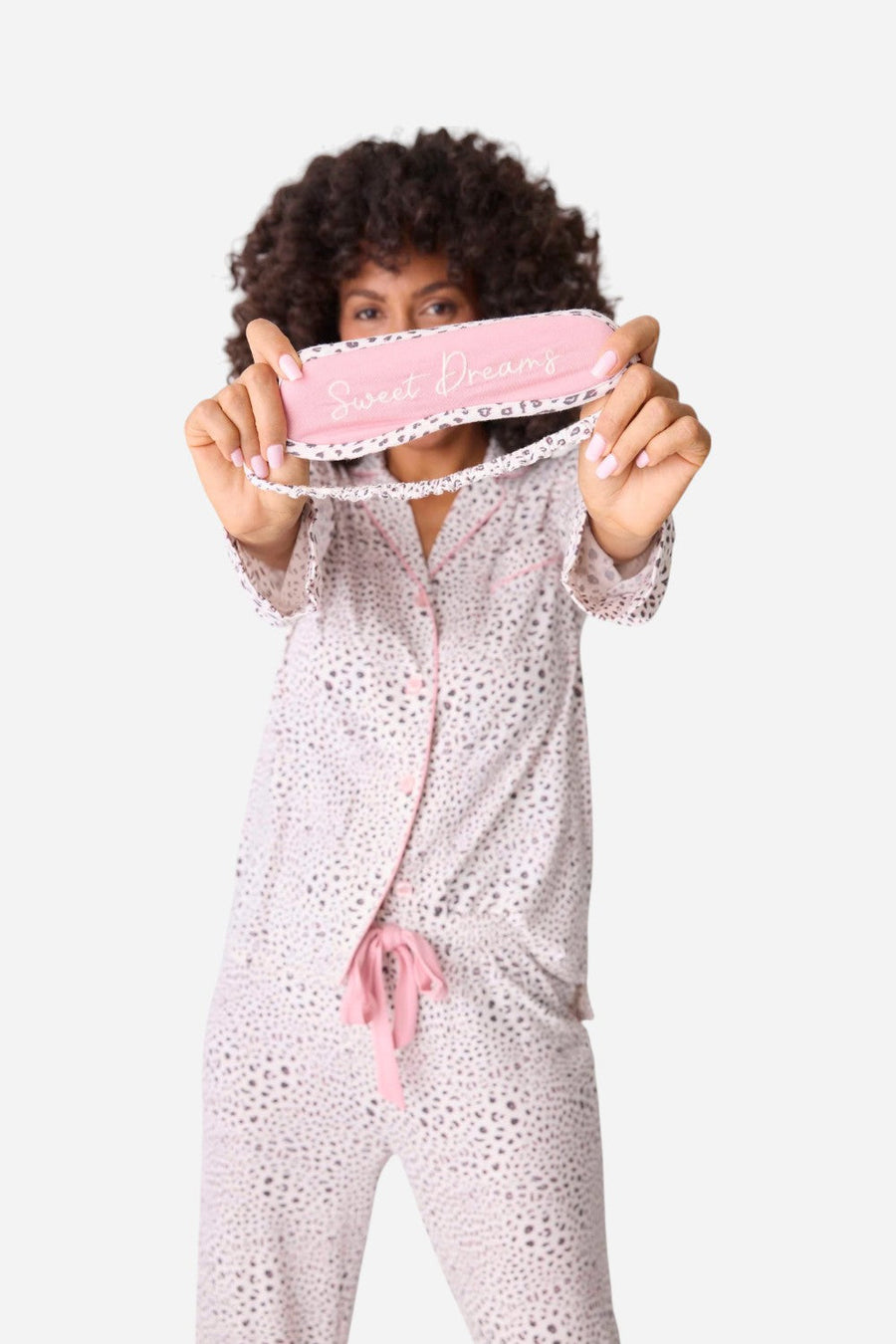 PJ Salvage Modal Dreams 3-Piece PJ Set in Stone – flat lay