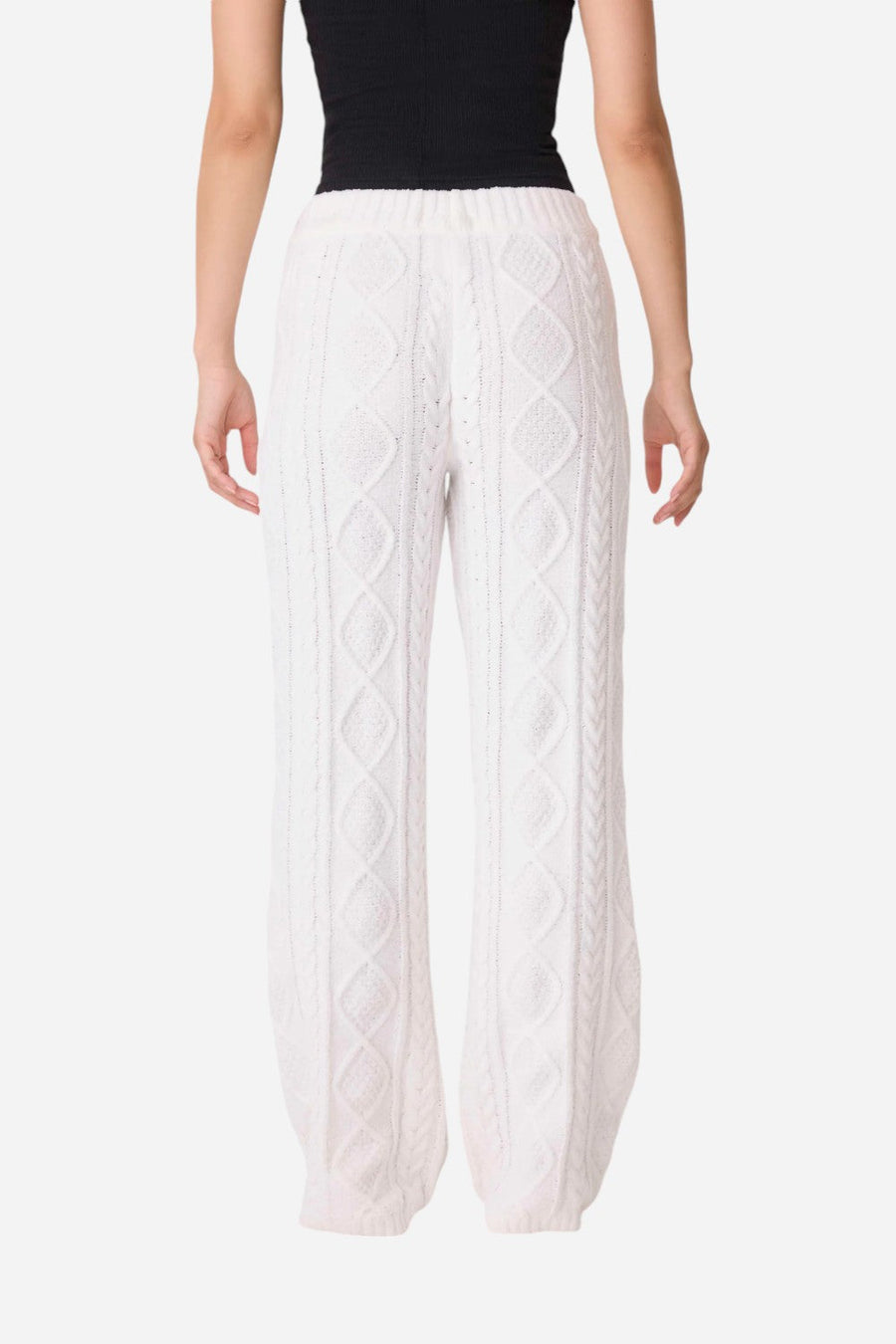 PJ Salvage Pant Cable Crew Ivory – side view