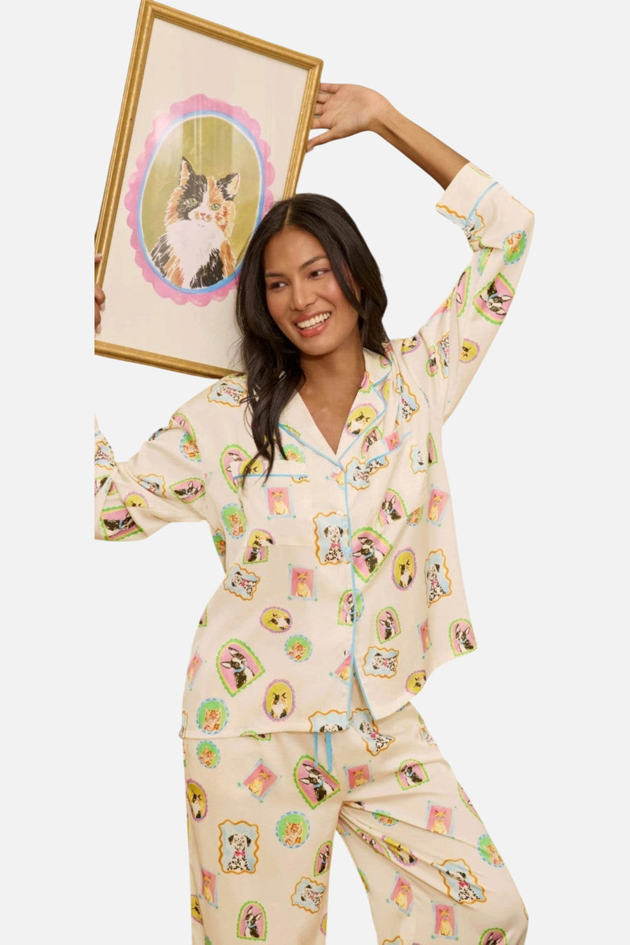 PJ Salvage Picture Purfect Long Sleeve Top – on model