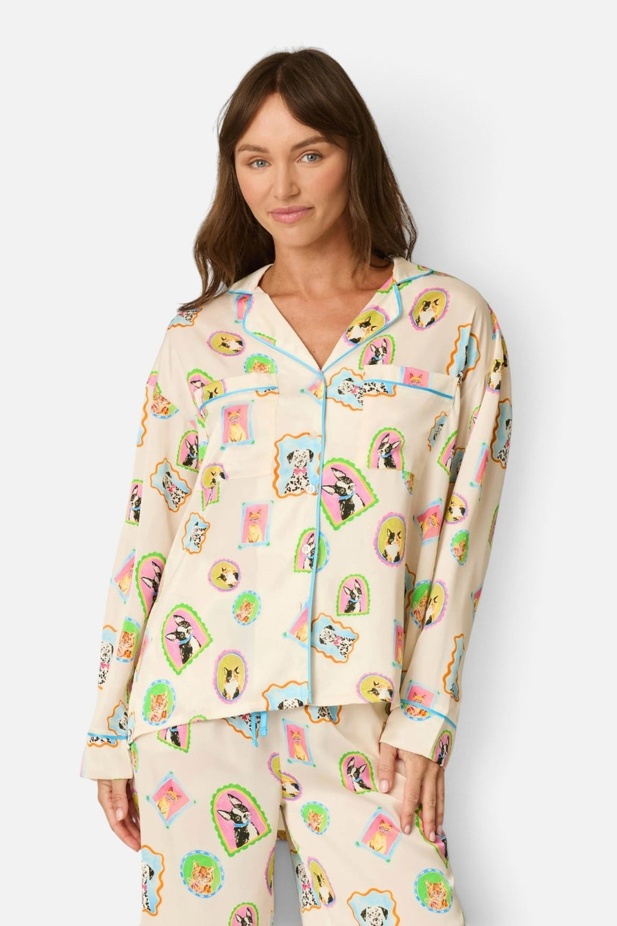 PJ Salvage Picture Purfect Long Sleeve Top – on model