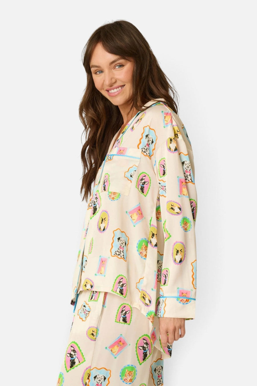 PJ Salvage Picture Purfect Long Sleeve Top – on model