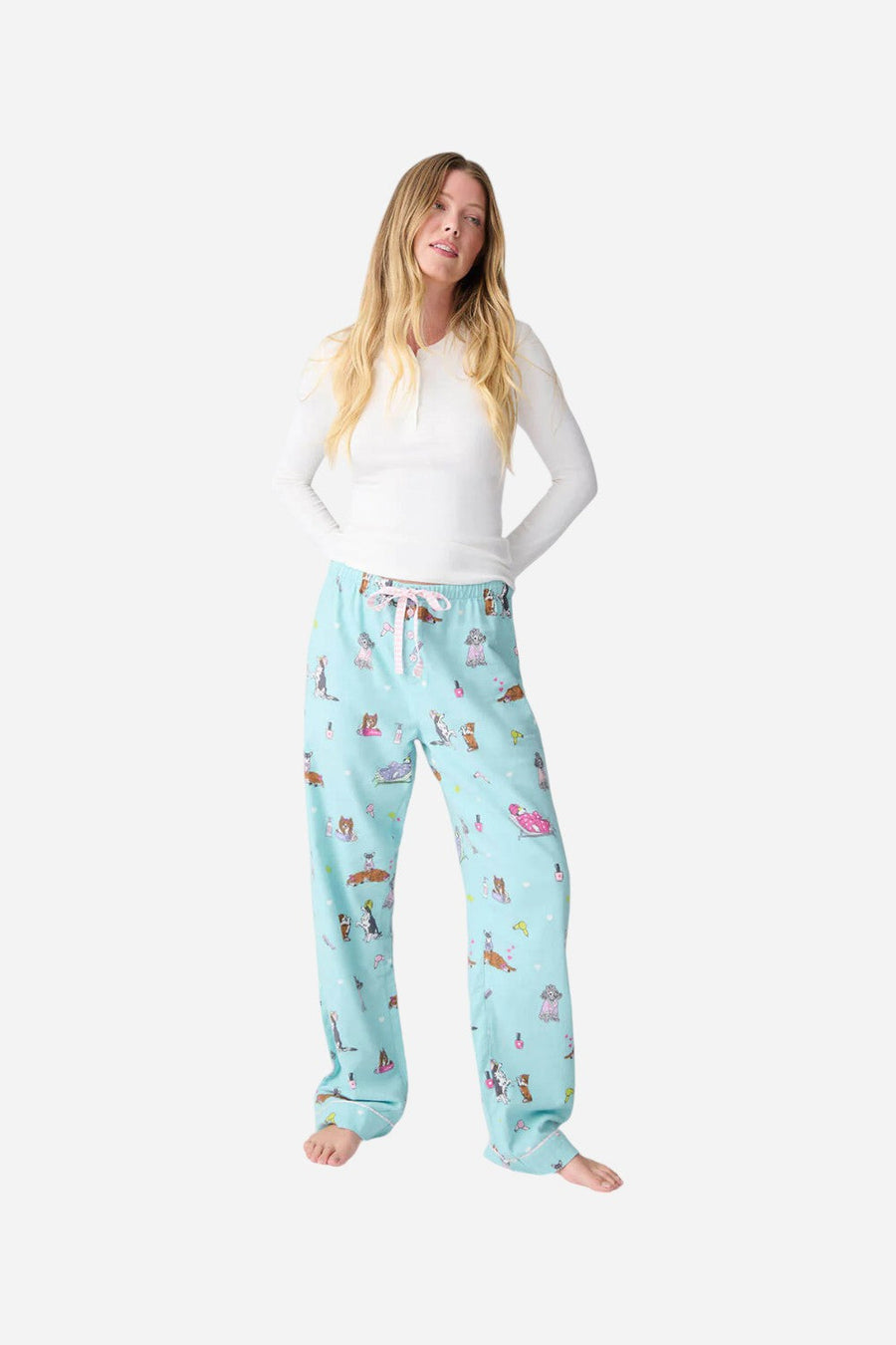PJ Salvage Spaw Day Flannel Pant – detail