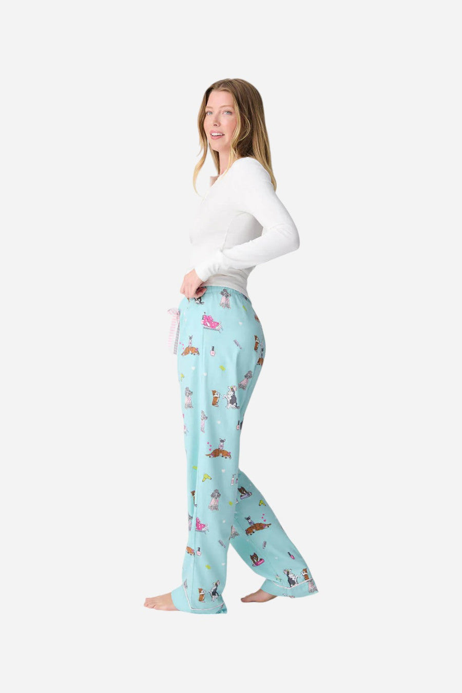 PJ Salvage Spaw Day Flannel Pant – flat lay