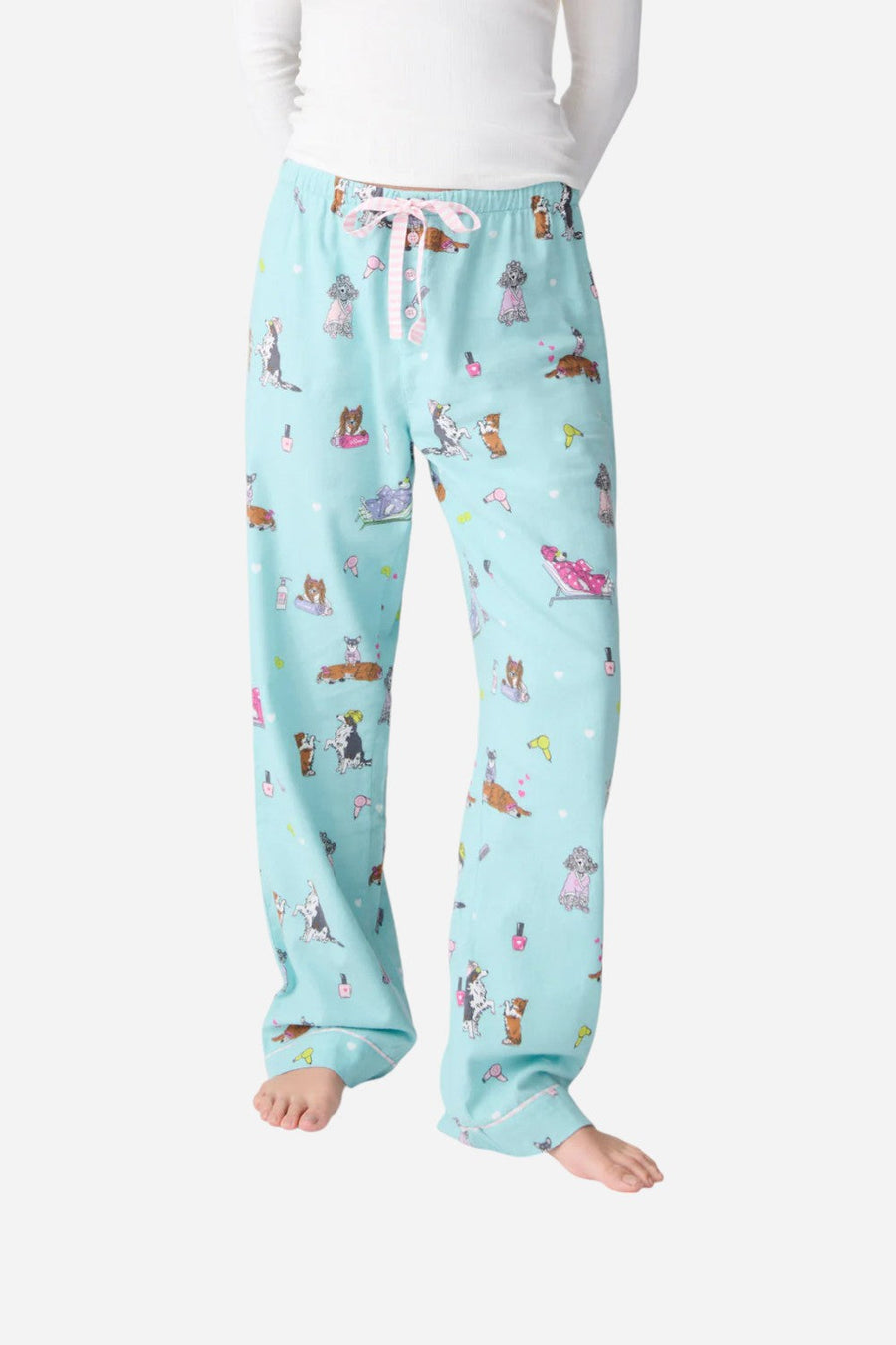 PJ Salvage Spaw Day Flannel Pant – front view