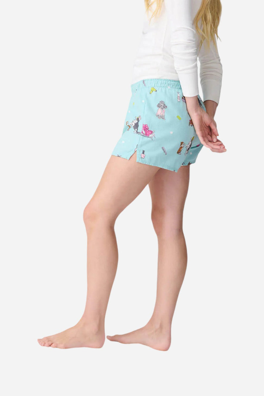 PJ Salvage Spaw Day Flannel Short – back view