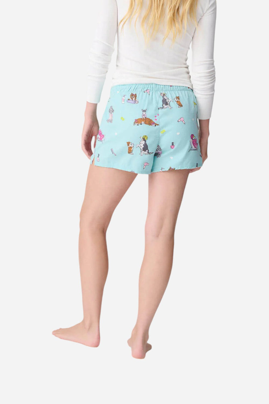 PJ Salvage Spaw Day Flannel Short – side view