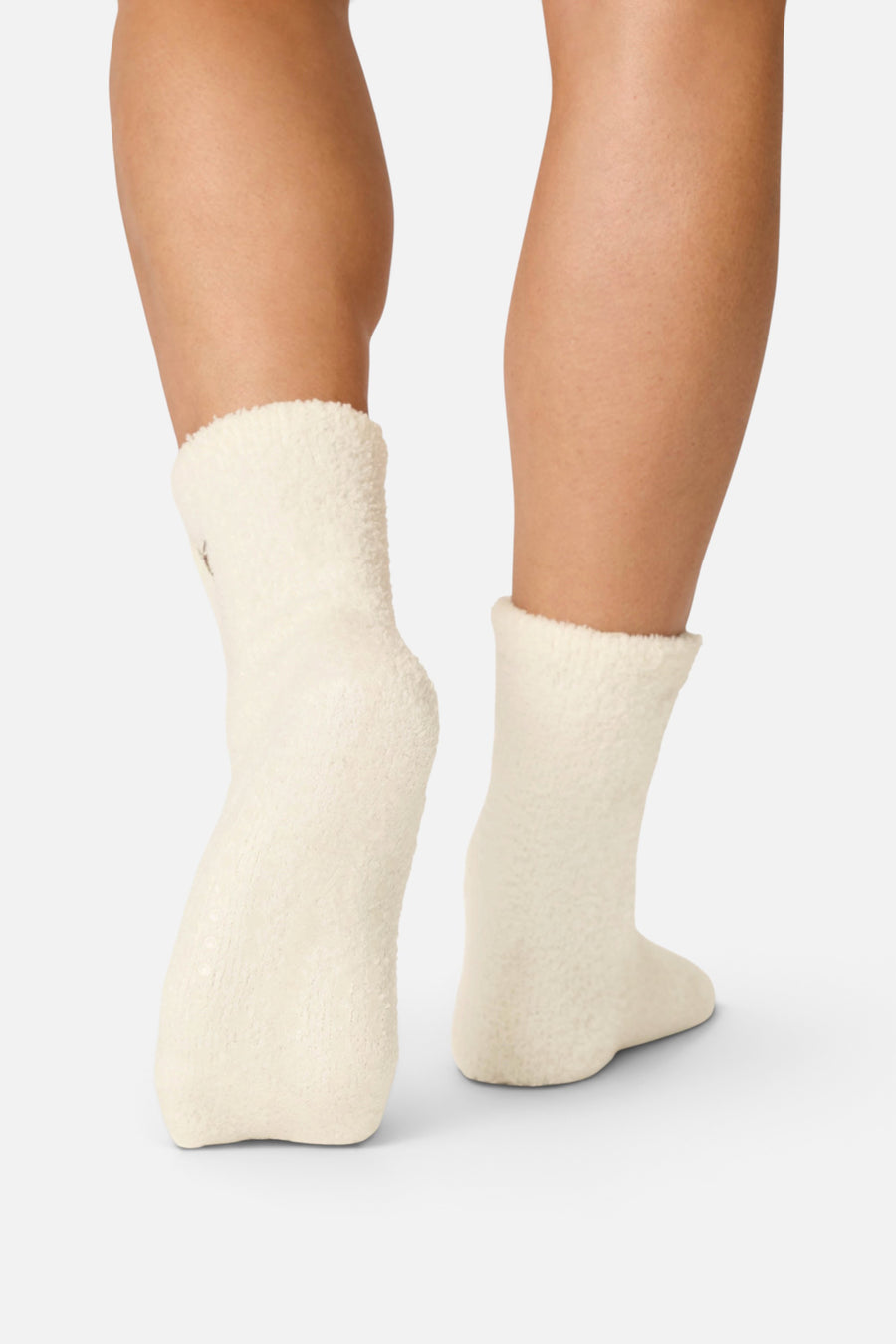 PJ Salvage Women's Holiday Martini Embroidered Socks in Afterglow – back view